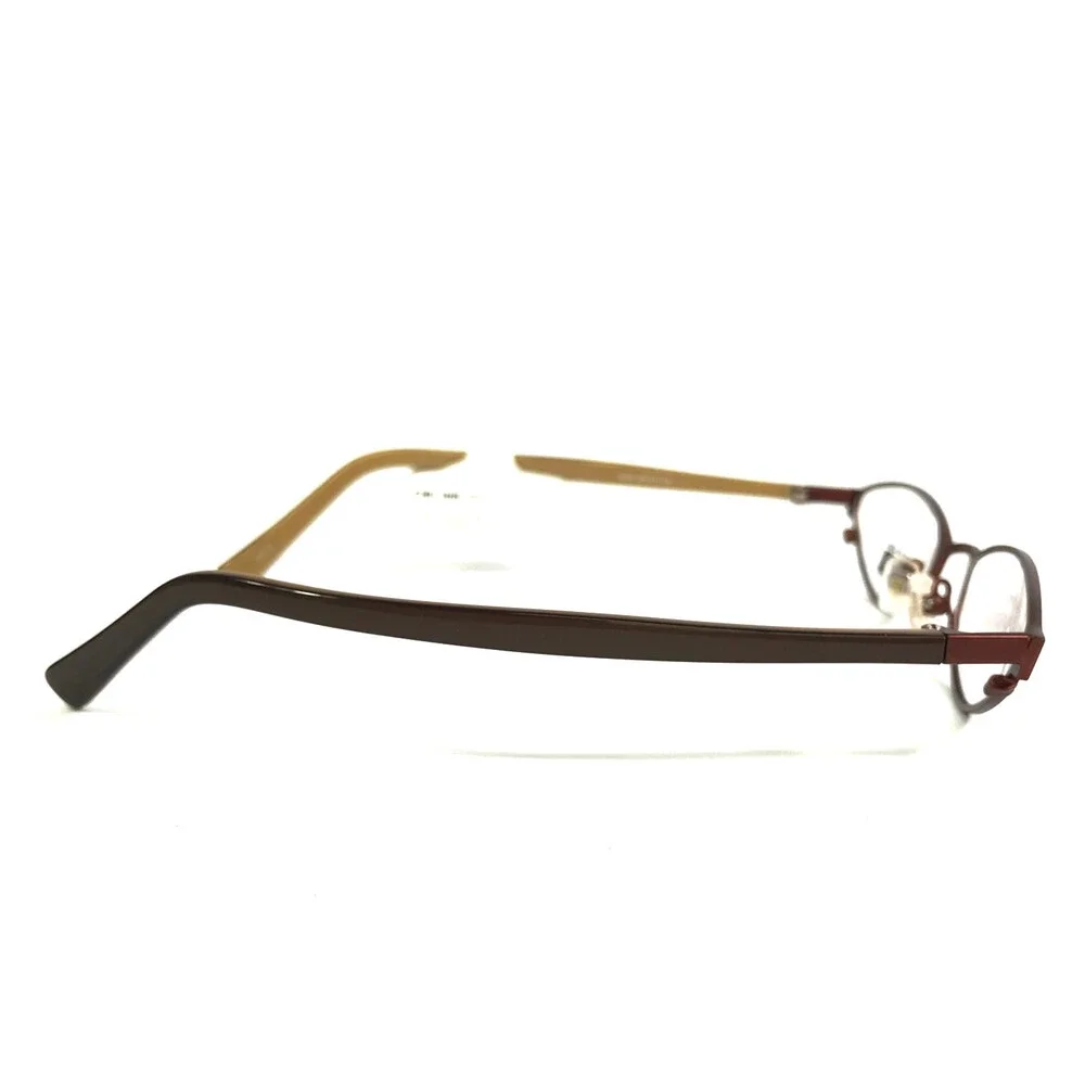 ogi Petite Eyeglasses Frames 9018 COL. 61 Brown Gold Cat Eye Full Rim 50-19-135